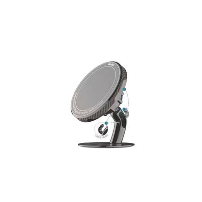 Go Des GD-HD726P 360 Derece Yuvarlak Oynar Başlıklı Süper Magnetik Araç Telefon Tutucu Siyah