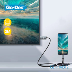 Go Des GD-HM812 Lightning To HDMI Kablo 2 Metre