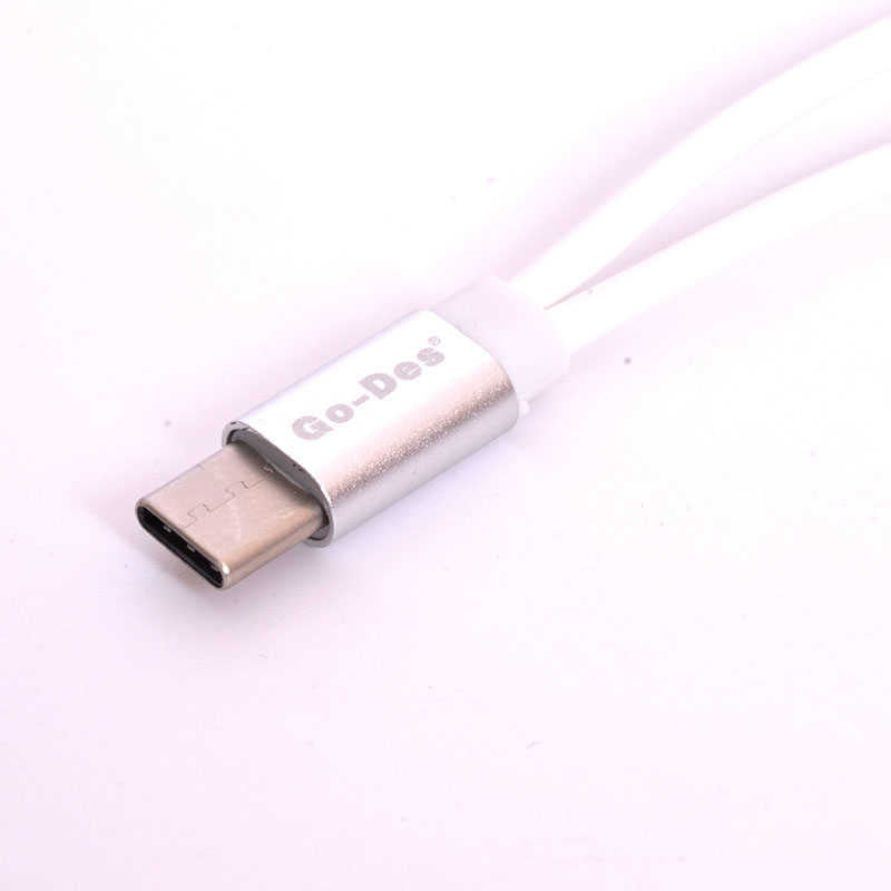 Go Des GD-UC010 2 in 1 Usb-C To 3.5mm Audio Adaptör