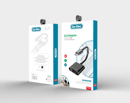 Go Des GD-UC026 2 in 1 Lightning Adaptör