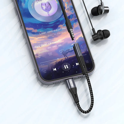 Go Des GD-UC166 Lightning to 3.5mm Aux Çevirici Örgülü Ses Adaptörü