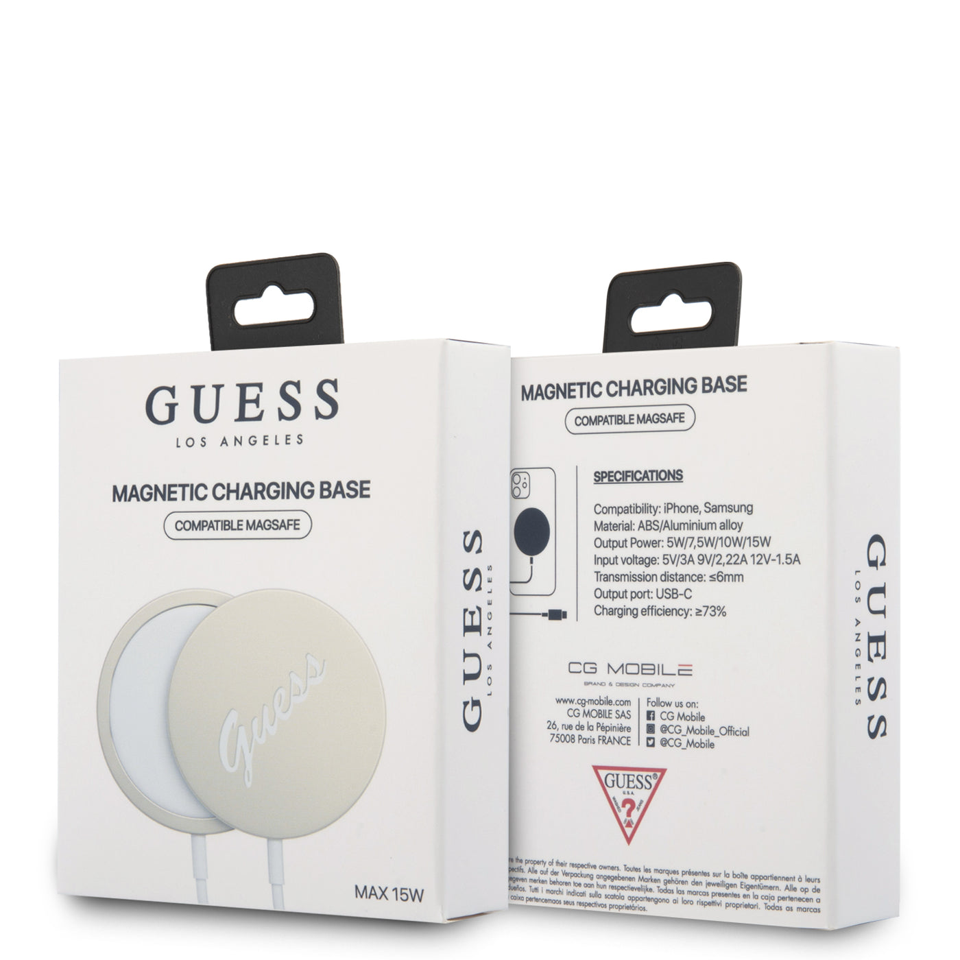GUESS Logolu Type-C Magsafe Şarj Kablosu 15W Gold