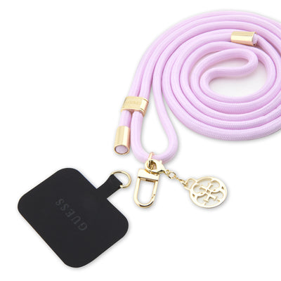GUESS Metal Logolu Cep Telefonu Askı İpi Pembe