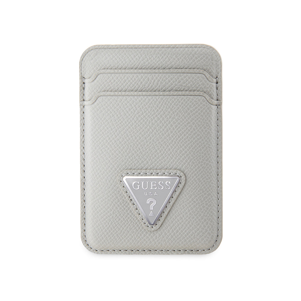 Guess Orjinal Lisanslı 2 Hazneli Üçgen Logolu Deri Magnetik Kartlık