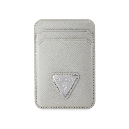 Guess Orjinal Lisanslı 2 Hazneli Üçgen Logolu Deri Magnetik Kartlık