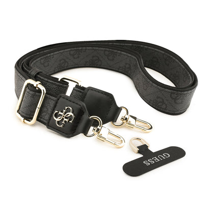 Guess Orjinal Lisanslı 4G Desen ve Metal Logolu Çapraz Vücut Telefon Askı Kayışı 150cm