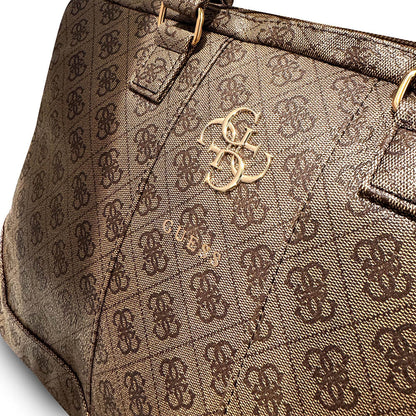 Guess Orjinal Lisanslı 4G Desenli Büyük 4G Logolu Omuz Askılı 15 inç Laptop Çantası