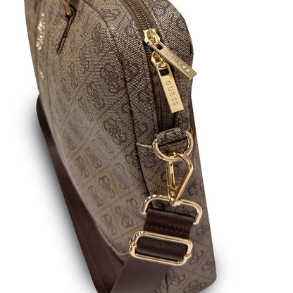 Guess Orjinal Lisanslı 4G Desenli Büyük 4G Logolu Omuz Askılı 15 inç Laptop Çantası