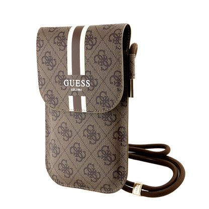 Guess Orjinal Lisanslı 4G Desenli Askılı Mıknatıs Kılıflı Çanta