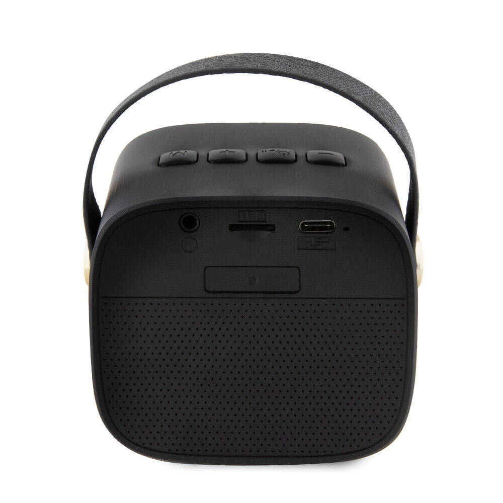 Guess Orjinal Lisanslı Askılı PU Deri Yazı Logolu 5W Bluetooth Speaker