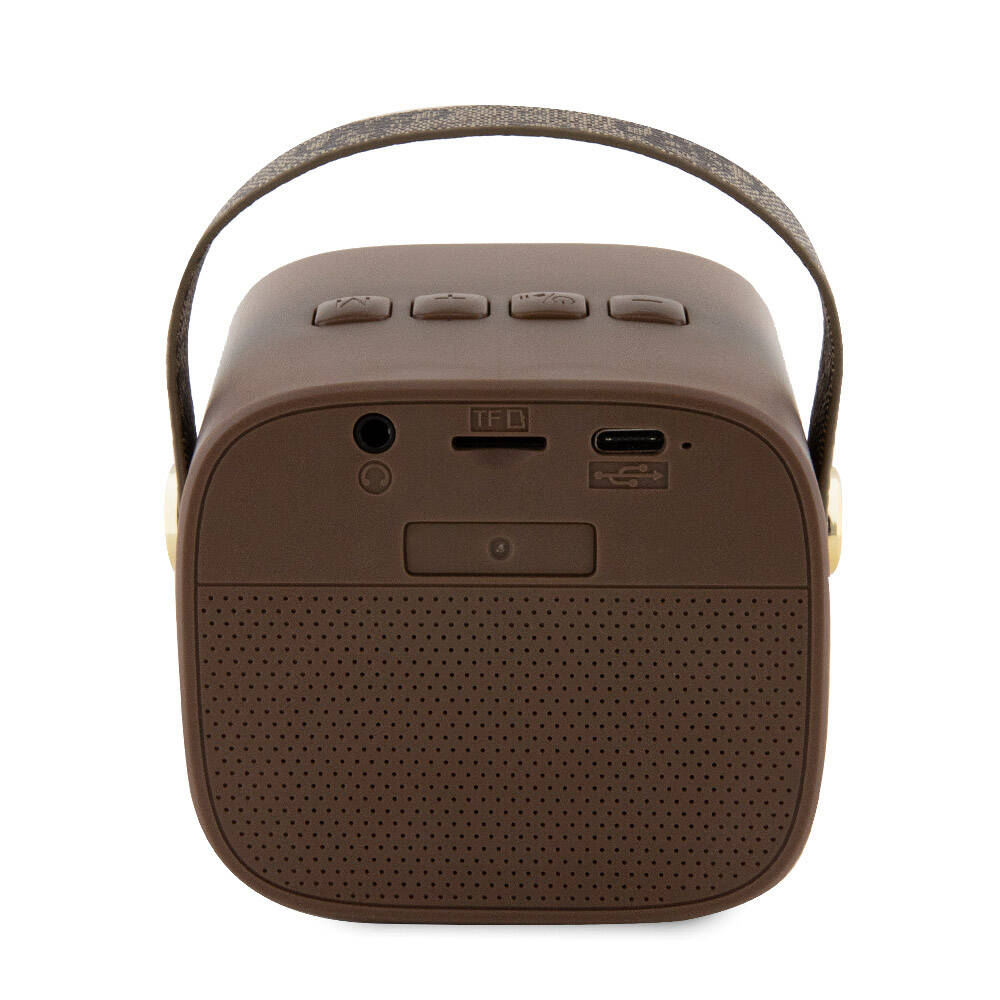 Guess Orjinal Lisanslı Askılı PU Deri Yazı Logolu 5W Bluetooth Speaker