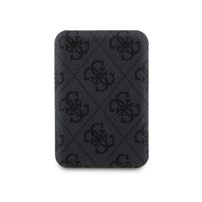 Guess Orjinal Lisanslı Dijital Led Göstergeli PU Deri 4G Desenli Metal Yazı Logolu Powerbank 5000mAh 15W Mavi