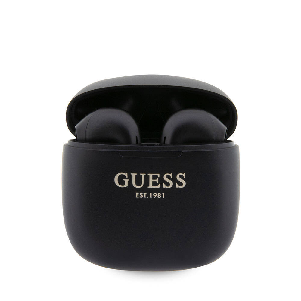 Guess Orjinal Lisanslı Klasik EST Yazı Logolu TWS Bluetooth Kulaklık Siyah