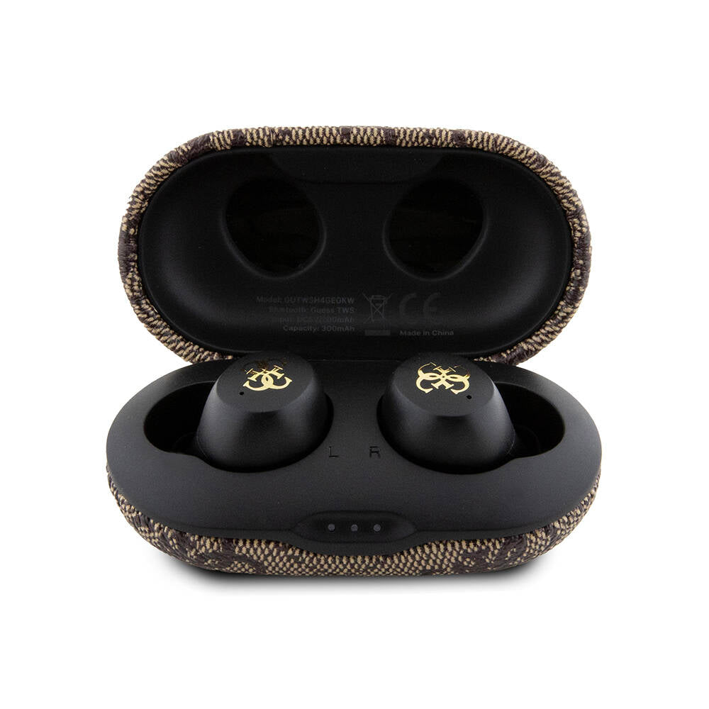 Guess Orjinal Lisanslı Klasik Metal Yazı Logolu TWS Kulak İçi Bluetooth Kulaklık Mavi