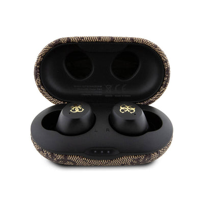 Guess Orjinal Lisanslı Klasik Metal Yazı Logolu TWS Kulak İçi Bluetooth Kulaklık Pembe
