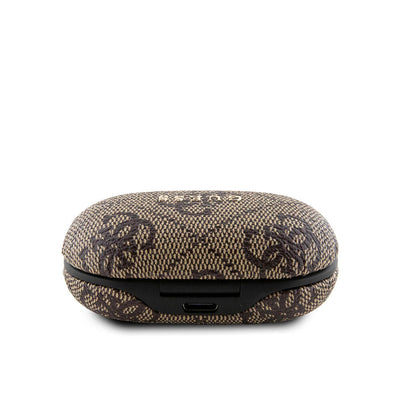 Guess Orjinal Lisanslı Klasik Metal Yazı Logolu TWS Kulak İçi Bluetooth Kulaklık Pembe