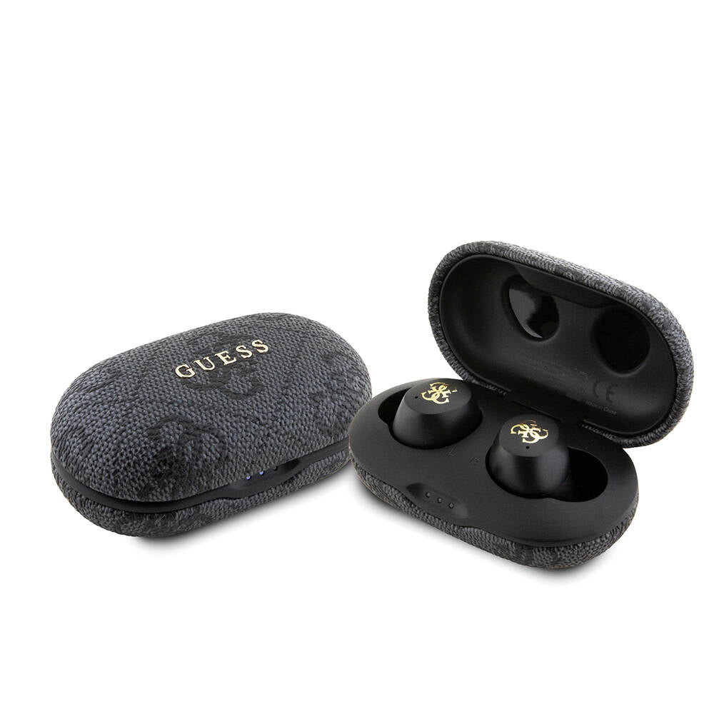 Guess Orjinal Lisanslı Klasik Metal Yazı Logolu TWS Kulak İçi Bluetooth Kulaklık Mavi