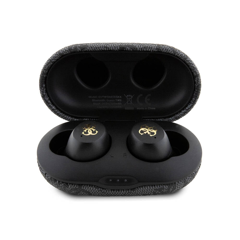 Guess Orjinal Lisanslı Klasik Metal Yazı Logolu TWS Kulak İçi Bluetooth Kulaklık Mavi