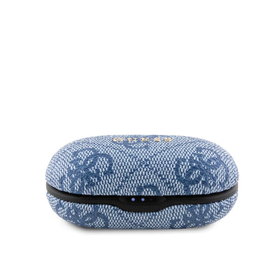 Guess Orjinal Lisanslı Klasik Metal Yazı Logolu TWS Kulak İçi Bluetooth Kulaklık Pembe
