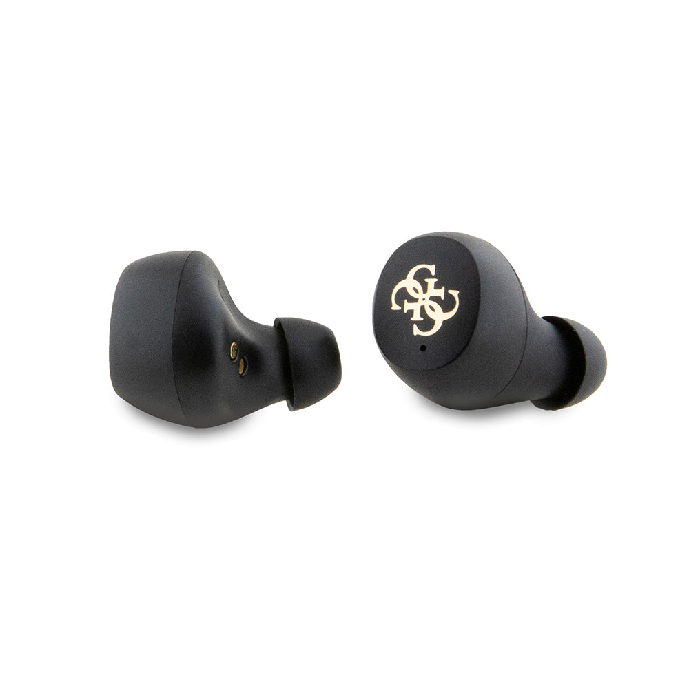 Guess Orjinal Lisanslı Klasik Metal Yazı Logolu TWS Kulak İçi Bluetooth Kulaklık Siyah