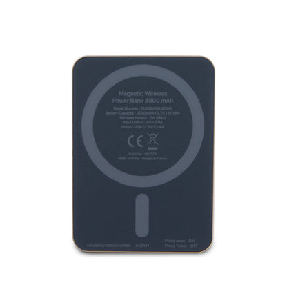 Guess Orjinal Lisanslı M-safe Şarj Özellikli Taşlı 4G Logolu Powerbank 3000mAh 5W