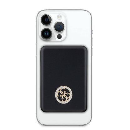 Guess Orjinal Lisanslı M-safe Şarj Özellikli Taşlı 4G Logolu Powerbank 3000mAh 5W