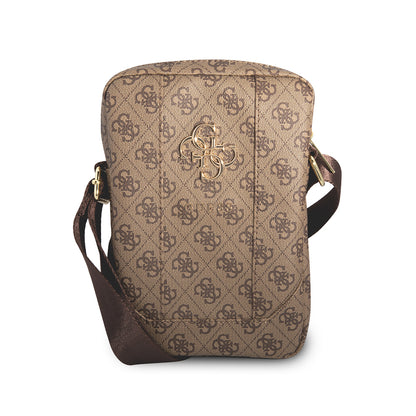 Guess Orjinal Lisanslı Metal Logolu Fermuarlı 8 inç Çapraz Askılı Tablet Çantası