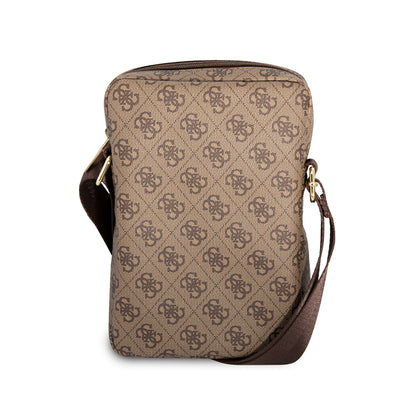 Guess Orjinal Lisanslı Metal Logolu Fermuarlı 8 inç Çapraz Askılı Tablet Çantası