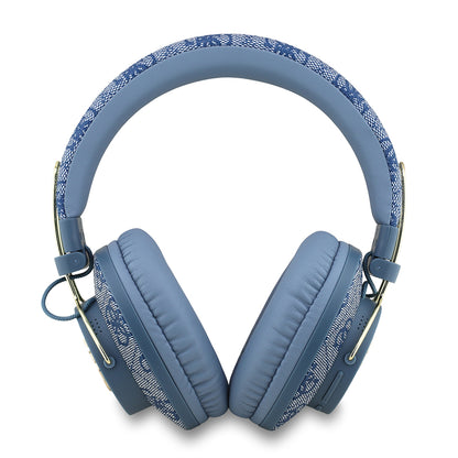 Guess Orjinal Lisanslı PU 4G Desenli Büyük Metal Logolu Kulak Üstü Bluetooth Kulaklık