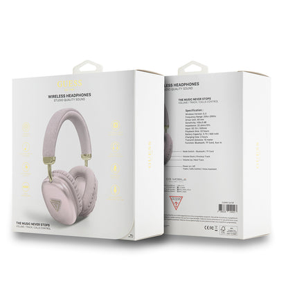 Guess Orjinal Lisanslı PU Üçgen Logolu Kulak Üstü Bluetooth Kulaklık