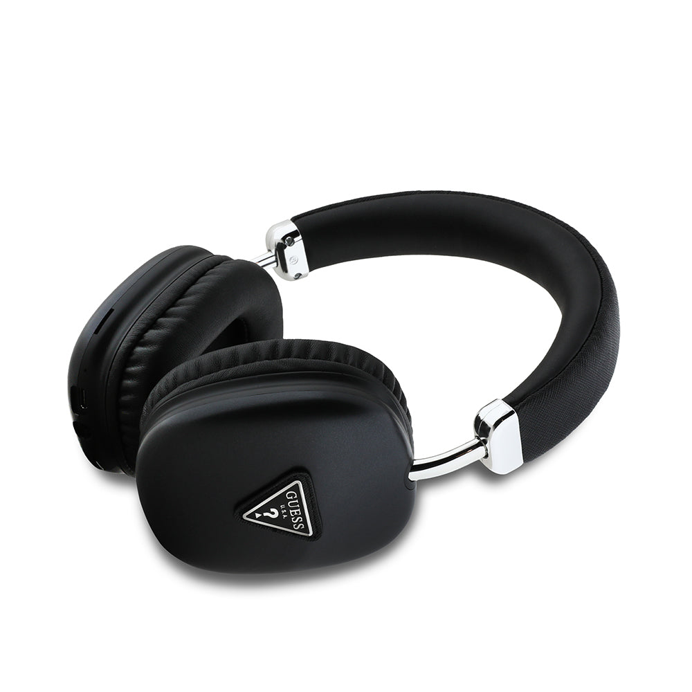 Guess Orjinal Lisanslı PU Üçgen Logolu Kulak Üstü Bluetooth Kulaklık