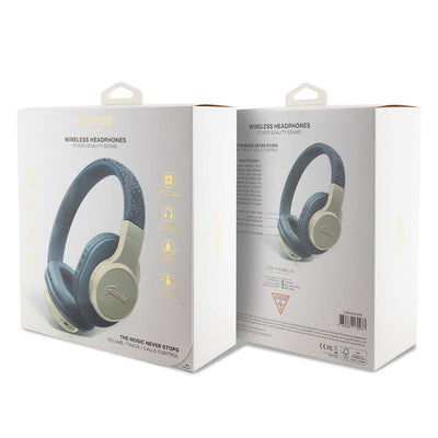 Guess Orjinal Lisanslı Script Gold Serisi Metal Yazı Logolu 4G Desenli Bluetooth Kulaklık Pembe