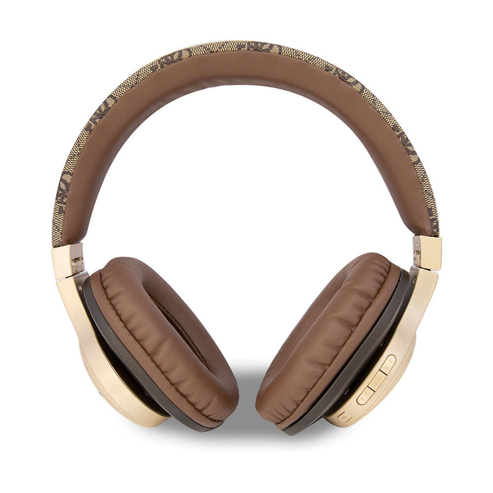 Guess Orjinal Lisanslı Script Gold Serisi Metal Yazı Logolu 4G Desenli Bluetooth Kulaklık Pembe