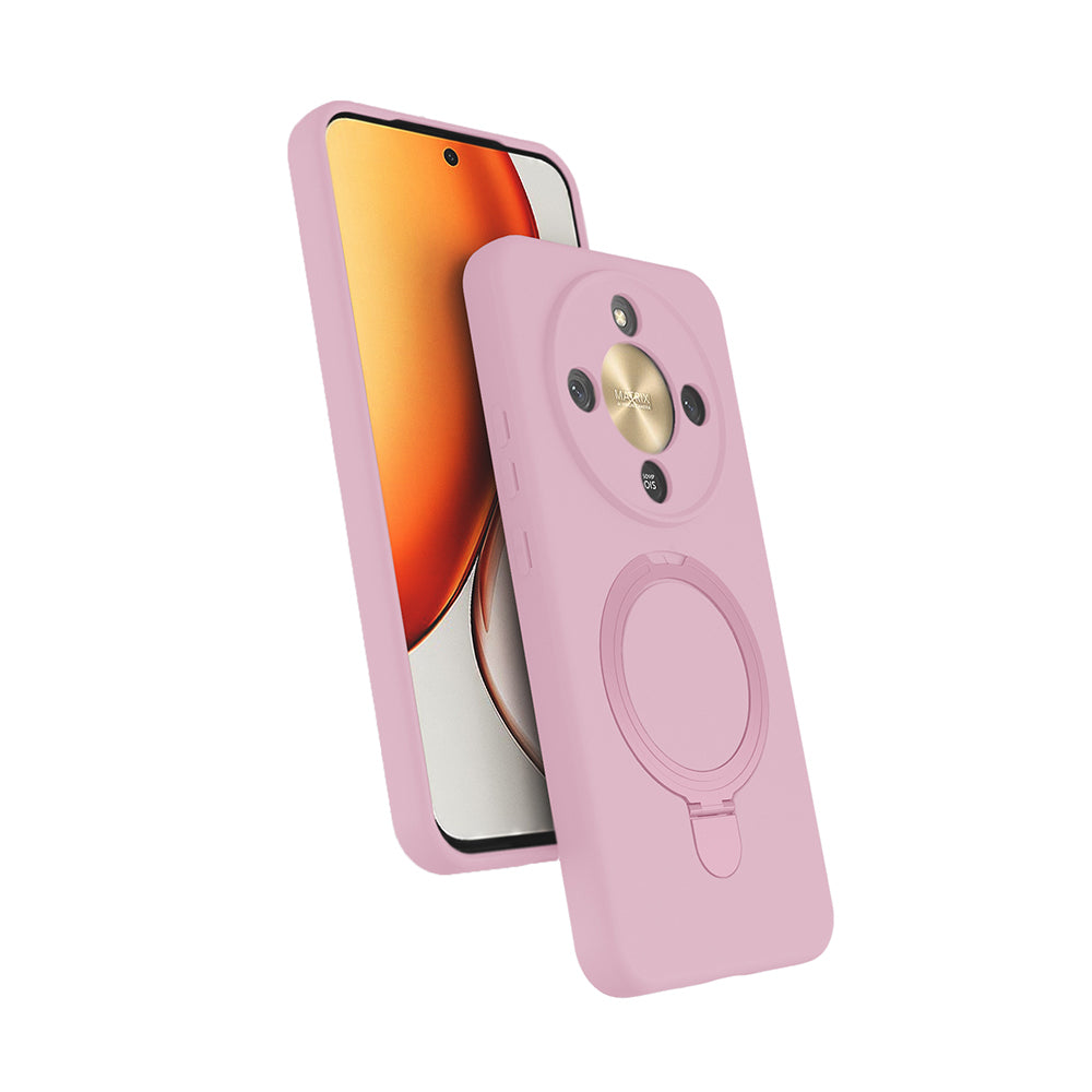 Honor Magic 8 Lite 5G Kılıf M-safe Şarj Özellikli Standlı Zore Samara Kapak