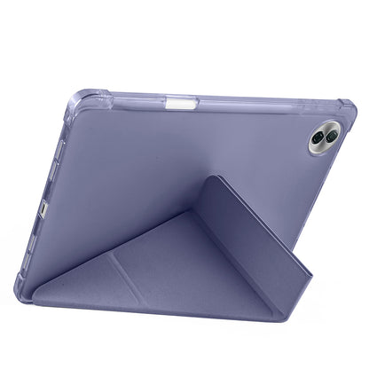 Honor Pad 10 12.1 Kılıf Zore Tri Folding Kalem Bölmeli Standlı Kılıf