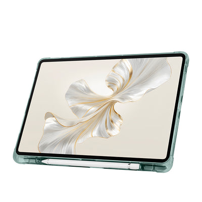 Honor Pad 9 Kılıf Zore Tri Folding Kalem Bölmeli Standlı Kılıf Koyu Yeşil