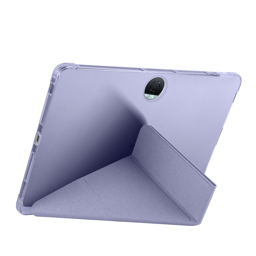 Honor Pad 9 Kılıf Zore Tri Folding Kalem Bölmeli Standlı Kılıf Rose Gold