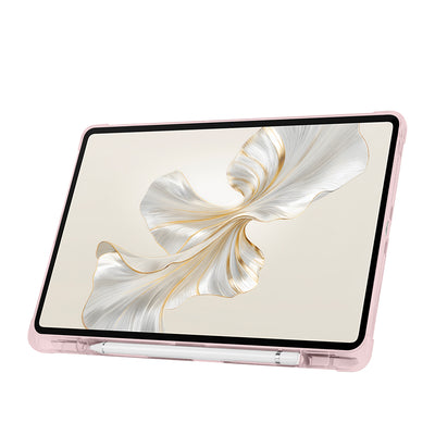 Honor Pad 9 Kılıf Zore Tri Folding Kalem Bölmeli Standlı Kılıf Rose Gold