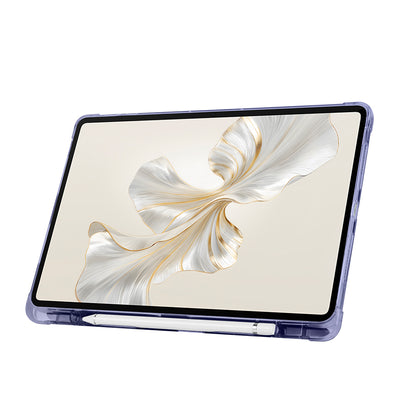 Honor Pad 9 Kılıf Zore Tri Folding Kalem Bölmeli Standlı Kılıf Rose Gold