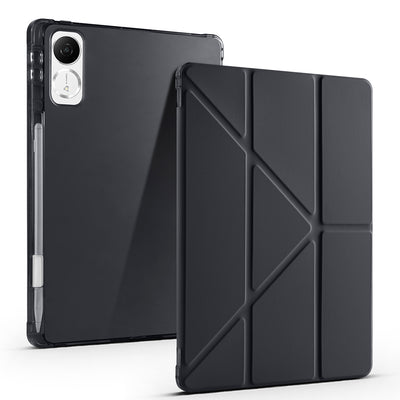 Honor Pad GT Kılıf Zore Tri Folding Kalem Bölmeli Standlı Kılıf Siyah