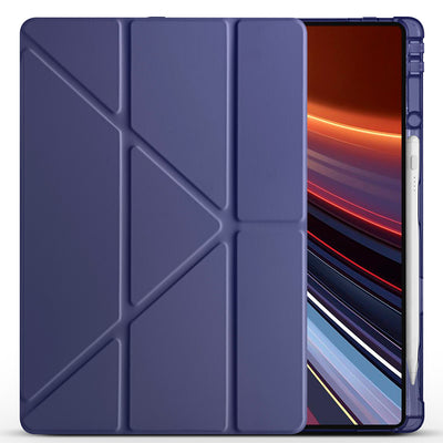 Honor Pad GT Pro Kılıf Zore Tri Folding Kalem Bölmeli Standlı Kılıf Siyah
