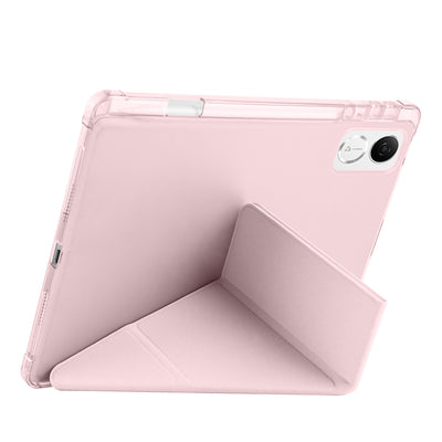 Honor Pad V9 Kılıf Zore Tri Folding Kalem Bölmeli Standlı Kılıf Siyah