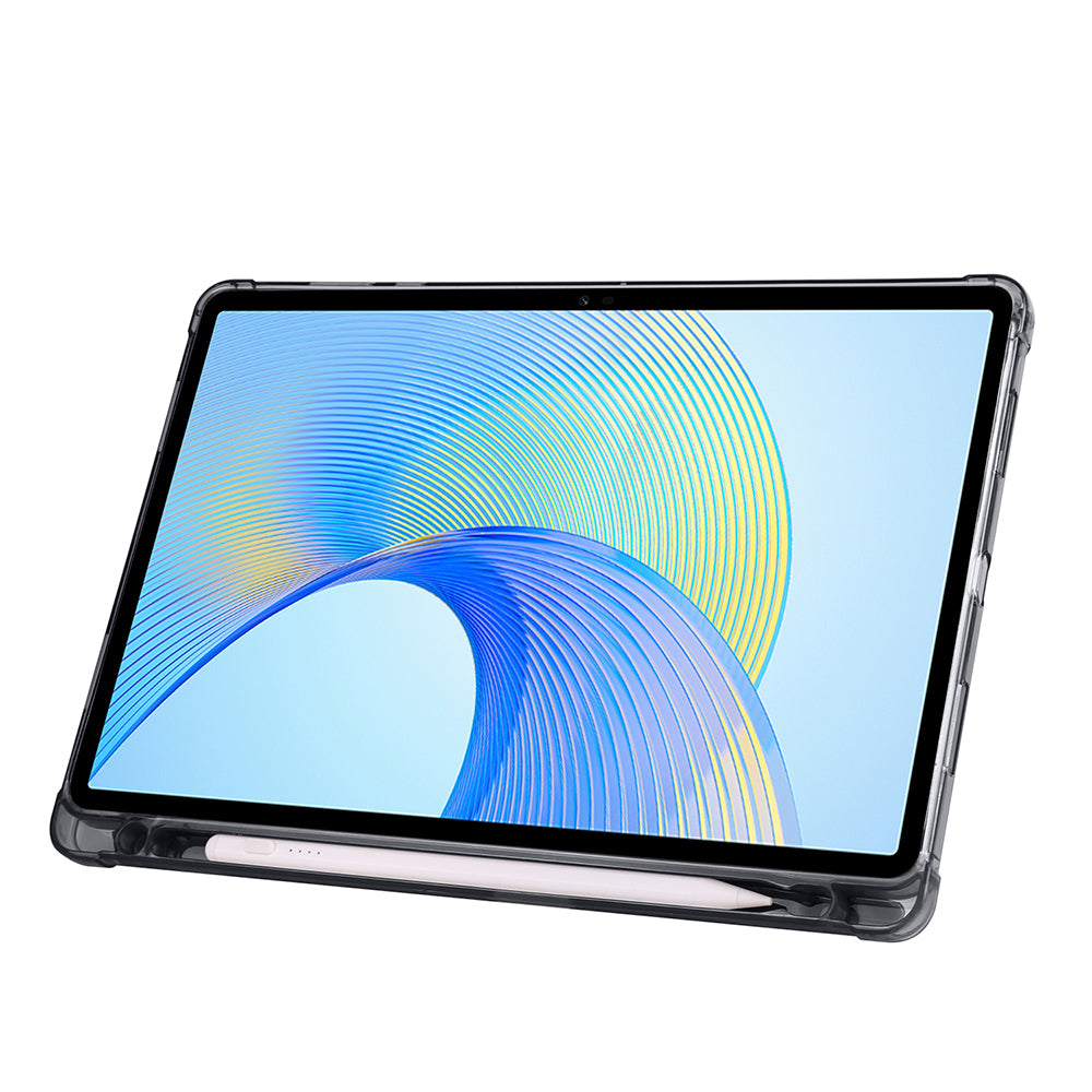 Honor Pad X8A Kılıf Zore Tri Folding Kalem Bölmeli Standlı Kılıf Lila