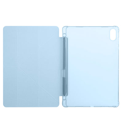 Honor Pad X8A Kılıf Zore Tri Folding Kalem Bölmeli Standlı Kılıf Siyah