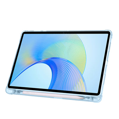 Honor Pad X8A Kılıf Zore Tri Folding Kalem Bölmeli Standlı Kılıf Gri