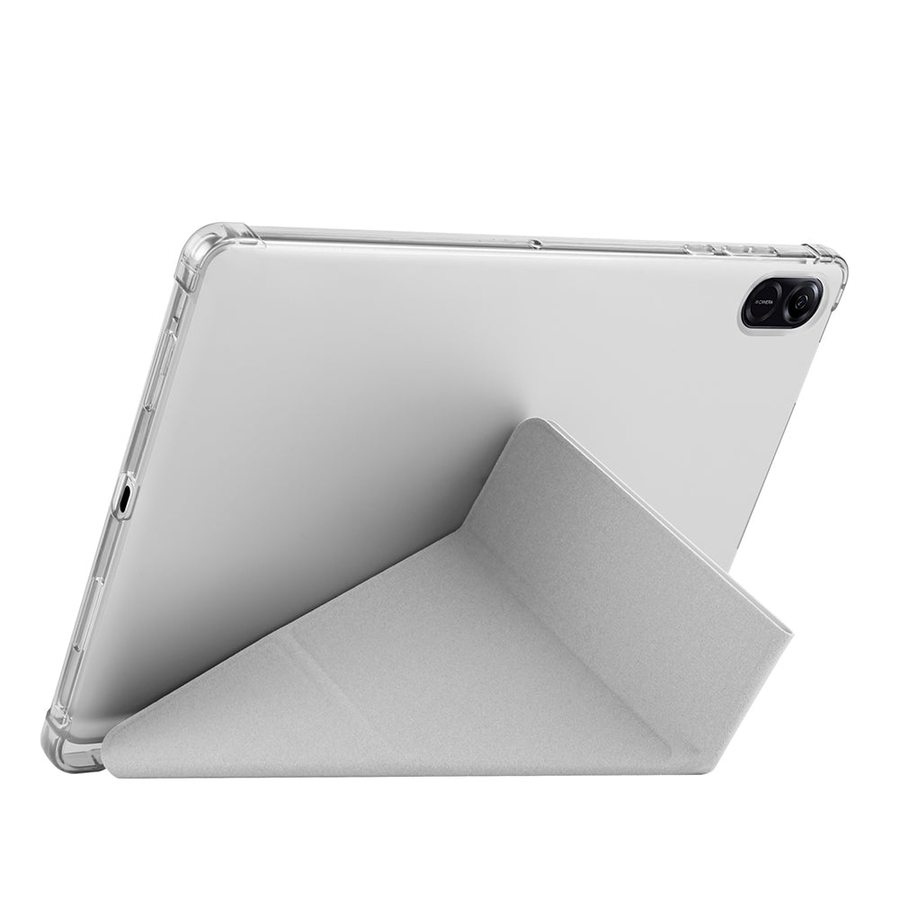 Honor Pad X8A Kılıf Zore Tri Folding Kalem Bölmeli Standlı Kılıf Rose Gold