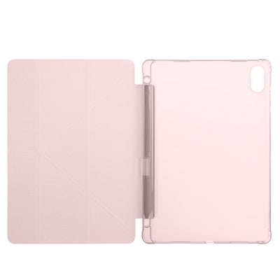 Honor Pad X8A Kılıf Zore Tri Folding Kalem Bölmeli Standlı Kılıf Lila