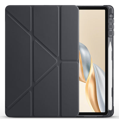 Honor Pad X9 Pro Kılıf Zore Tri Folding Kalem Bölmeli Standlı Kılıf Lacivert