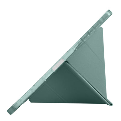 Honor Pad X9A Kılıf Zore Tri Folding Kalem Bölmeli Standlı Kılıf Mavi