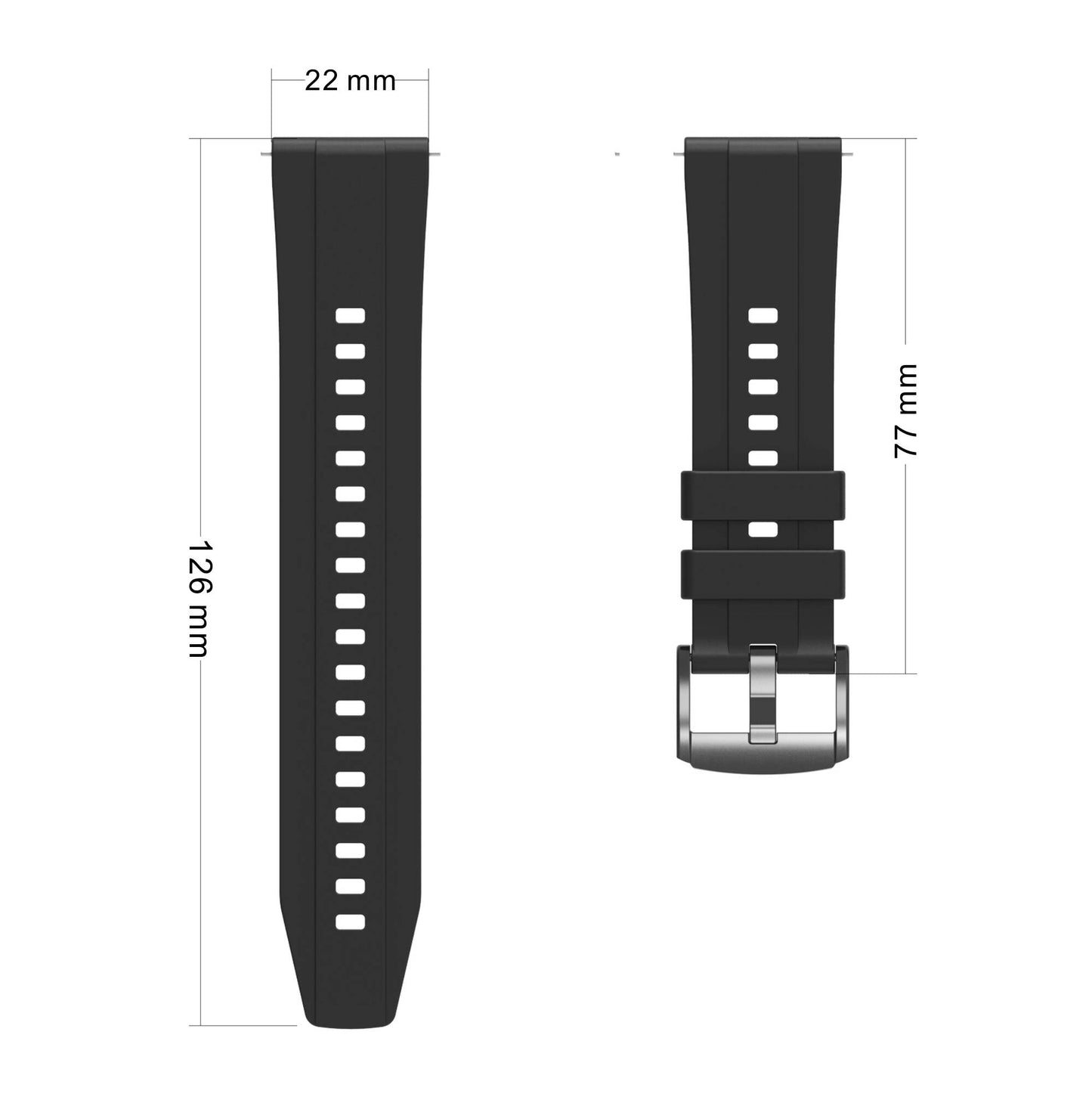 Huawei GT4 41mm Zore KRD-95 22mm Silikon Kordon